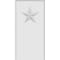 Ekena Millwork Standard Foster Star Plinth Block With Rounded Edge, 4 1/2"W x 9"H x 3/4"P PBP045X090X075FOS08 - alternate 2